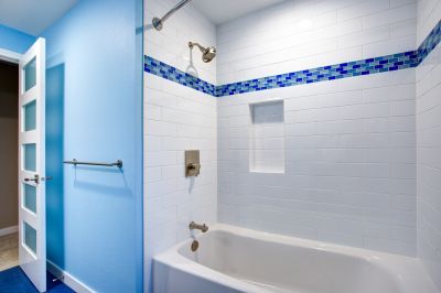 Tile-Accented Shower